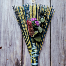 Load image into Gallery viewer, Mini Hawk Tail Whisk Broom with Dried Florals