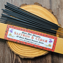 Load image into Gallery viewer, Saffron and Cedar Hand Dipped Incense Sticks