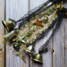 Load image into Gallery viewer, Witches Bells with Black Rose