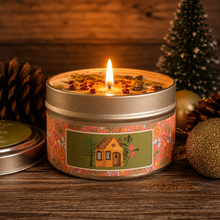 Load image into Gallery viewer, Cozy Cabin Soy Candle – Cranberry Pine Handcrafted Candle