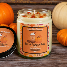 Load image into Gallery viewer, Spiced Pumpkin Latte Soy Candle – Cozy Fall Handcrafted Candle