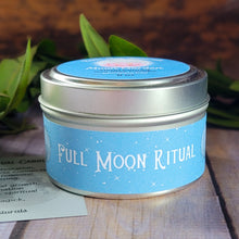 Load image into Gallery viewer, Full Moon Ritual Candle – Crystal Candle for Reflection, Intuition & Moon Rituals