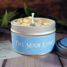 Load image into Gallery viewer, Full Moon Ritual Candle – Crystal Candle for Reflection, Intuition & Moon Rituals