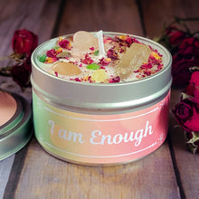 Load image into Gallery viewer, Self Worth Intention Candle – Crystal Candle for Self-Love, Confidence & Inner Acceptance