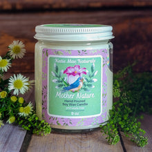 Load image into Gallery viewer, Mother Nature Soy Candle – Botanical Floral & Earthy Handcrafted Candle