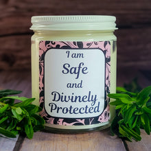 Load image into Gallery viewer, Protection Intention Candle – Crystal Candle for Safety, Boundaries & Spiritual Protection