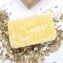 Load image into Gallery viewer, Lemongrass Soap Herb Infused Natural Bar Soap