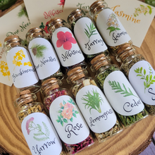 Load image into Gallery viewer, Small Apothecary Herb Bottles for Rituals, Spells, Green Magick, and More!