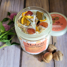 Load image into Gallery viewer, Autumn Equinox candle with crystals