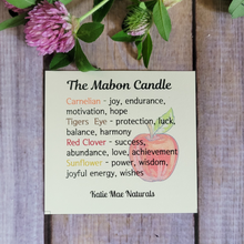 Load image into Gallery viewer, Mabon candle description card