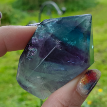 Load image into Gallery viewer, Rainbow fluorite crystal point