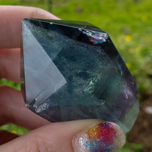 Load image into Gallery viewer, Rainbow fluorite crystal point