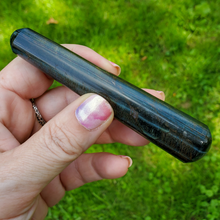 Load image into Gallery viewer, Blue Tigers eye gemstone massage wand