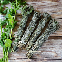 Load image into Gallery viewer, Dried Peppermint Bundle Smoke Cleansing Stick