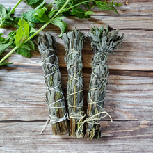 Load image into Gallery viewer, Dried Peppermint Bundle Smoke Cleansing Stick