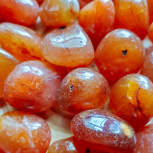Load image into Gallery viewer, Tumbled stones, orange carnelian
