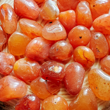 Load image into Gallery viewer, Tumbled Carnelian gemstones
