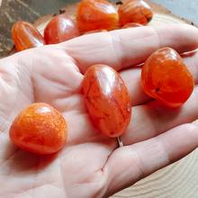 Load image into Gallery viewer, Carnelian Tumbled Gemstones