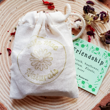 Load image into Gallery viewer, Friendship bottle, dried herbs and flowers with symbolism of friendship