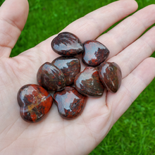 Load image into Gallery viewer, Mini red jasper carved Gemstone hearts