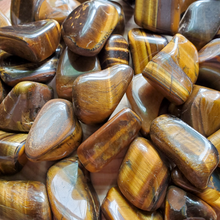 Load image into Gallery viewer, Tumbled gold tigers eye gemstones