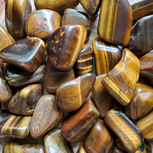 Load image into Gallery viewer, Tumbled gold tigers eye gemstones