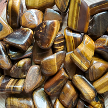 Load image into Gallery viewer, Gold tigers eye tumbled gemstones