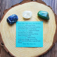 Load image into Gallery viewer, Set of three tumbled gemstones for zodiac sign Pisces