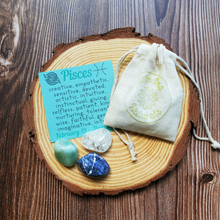 Load image into Gallery viewer, Set of three tumbled gemstones for zodiac sign Pisces