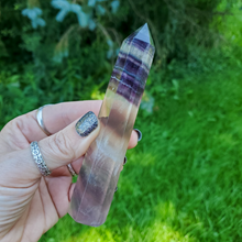 Load image into Gallery viewer, Rainbow Fluorite Point - Rainbow Fluorite Tower