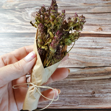 Load image into Gallery viewer, Small Self Heal Dried Herb Bundle - Dried Prunella Blossoms