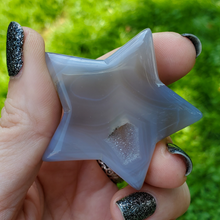 Load image into Gallery viewer, Agate geode gemstone star