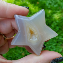 Load image into Gallery viewer, Agate geode crystal star