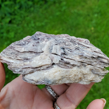 Load image into Gallery viewer, Purple lepidolite mica leaf crystal