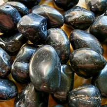 Load image into Gallery viewer, Black onyx tumbled gemstones
