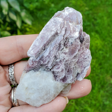 Load image into Gallery viewer, Purple lepidolite mica leaf crystal