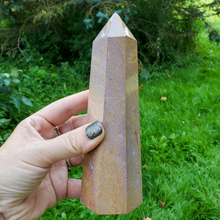 Load image into Gallery viewer, Large Pink Ocean Jasper Tower (Imperfect)