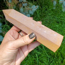 Load image into Gallery viewer, Large Pink Ocean Jasper Tower (Imperfect)