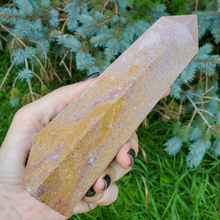 Load image into Gallery viewer, Large Pink Ocean Jasper Tower (Imperfect)