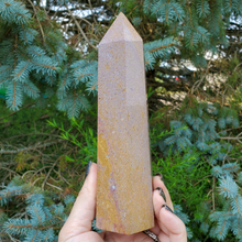 Load image into Gallery viewer, Large Pink Ocean Jasper Tower (Imperfect)