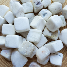 Load image into Gallery viewer, Tumbled scolecite gemstones