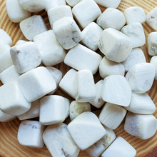 Load image into Gallery viewer, Tumbled scolecite gemstones