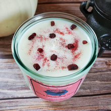 Load image into Gallery viewer, Halloween seasonal soy wax candle hand poured in 100% recycled glass jar