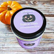 Load image into Gallery viewer, Tricks or Treats Halloween Soy Wax Candle - 9 oz