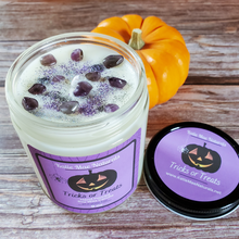 Load image into Gallery viewer, Tricks or Treats Halloween Soy Wax Candle - 9 oz