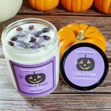 Load image into Gallery viewer, Tricks or Treats Halloween Soy Wax Candle - 9 oz