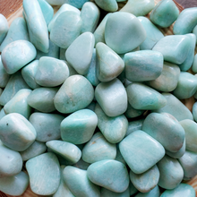Load image into Gallery viewer, Ethically mined Amazonite tumbled stones