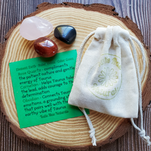 Load image into Gallery viewer, Set of 3 tumbled stones for taurus