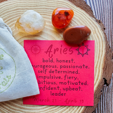Load image into Gallery viewer, Crystals for zodiac sign aries