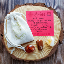 Load image into Gallery viewer, Crystals for zodiac sign aries
